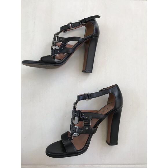 Alaia Paris Leather Strappy Studded Sandals Heels Italy - Picture 4 of 11